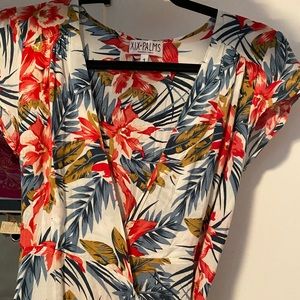 XIX PALMS WRAP DRESS